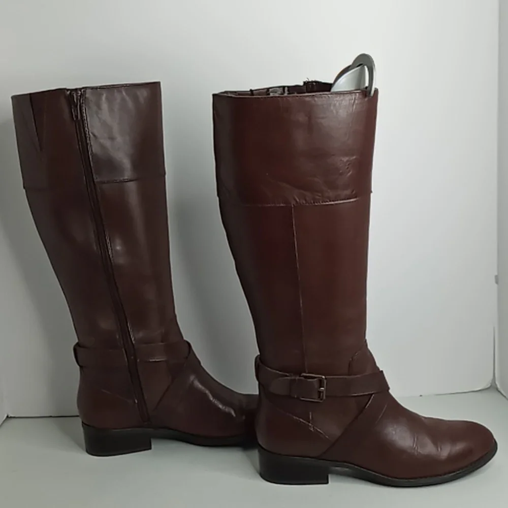 Lauren - Ralph Lauren Tall Leather Riding Boots - Maryann -Brown - 6B